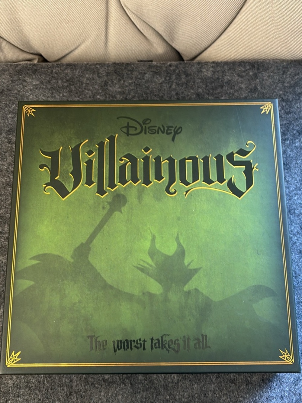 Disney Villainous Game Box — Green & Gold Artwork